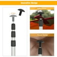 thumbnail image 4 of REDCAMP Adjustable Aluminum Camping Tarp Poles Set of 2, 35.4-90.5in Lightweight Tent Poles for Shelter Awning Canopy, 4 of 9