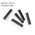 thumbnail image 2 of Unique Bargains 330 Ohm Resistor Network, 1/8W SIP-9 Array 2.54mm Pitch Bussed Type 5% Tolerance 10pcs, 2 of 4