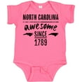 thumbnail image 3 of Inktastic North Carolina Awesome Since 1789 Boys or Girls Baby Bodysuit, 3 of 5