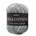 thumbnail image 4 of Birdeem Colorful Hand Knitting 50G Knitting Crochet Milk Soft Baby Cotton Wool Yarn, 4 of 10