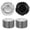 Silver, variant on golytefs 100PCS Charger Plates Reusable Ruffled Plastic Plate 12In Dinner Plate (Black)