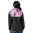 thumbnail image 4 of TrailCrest Women’s Fleece Long Sleeve Full Zip Jacket Coat, Charcoal & Pink Camo, 3X, 4 of 10