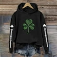thumbnail image 2 of Women'S St. Patrick'S Day Shamrock Print Hoodie Shenanigans Coordinator Sweatshirt, 2 of 3
