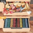 thumbnail image 4 of 2 Pcs Drawer Organisers 24 Cells Sock Organiser Foldable Underwear Drawer Organiser Fabric Drawer Divider Wardrobe Storage, 4 of 5