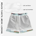thumbnail image 3 of FORMRS Boys Swim Trunks Quick Dry Mesh Liner Boardshorts Sizes XS-XL, Colorful Trains, 3 of 7