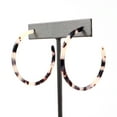 thumbnail image 4 of Circle Resin Hoop Earrings, 4 of 7