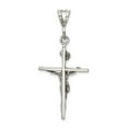 thumbnail image 4 of 925 Sterling Silver Polished Oxidized Crucifix Charm 51x22mm Wide Pendant Necklace for Women, 4 of 4