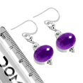 thumbnail image 3 of 925 Sterling Silver Women Jewelry Natural Amethyst Earring, 3 of 5