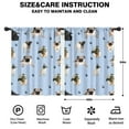 thumbnail image 2 of Blackout Kids Curtains,Pug and Footprints Childrens Insulated Curtains Set Of 2,Bedroom Essentials,Toddler Room Decor 42x54in(106x137cm), 2 of 4