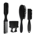 thumbnail image 3 of Brocha de afeitar,Juego de cepillos y peines de barbero Cepillo de limpieza,Peluquería Almacenamiento de polvo Peinado Limpieza de polvo,Cepillo para barba Peine para cortar el cabello, 3 of 8
