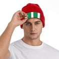 thumbnail image 2 of Flag Of Nigeria Beanie Hat Men Women Warm Printed Cap Knit Beanies Hats Outdoor Winter Red, 2 of 4