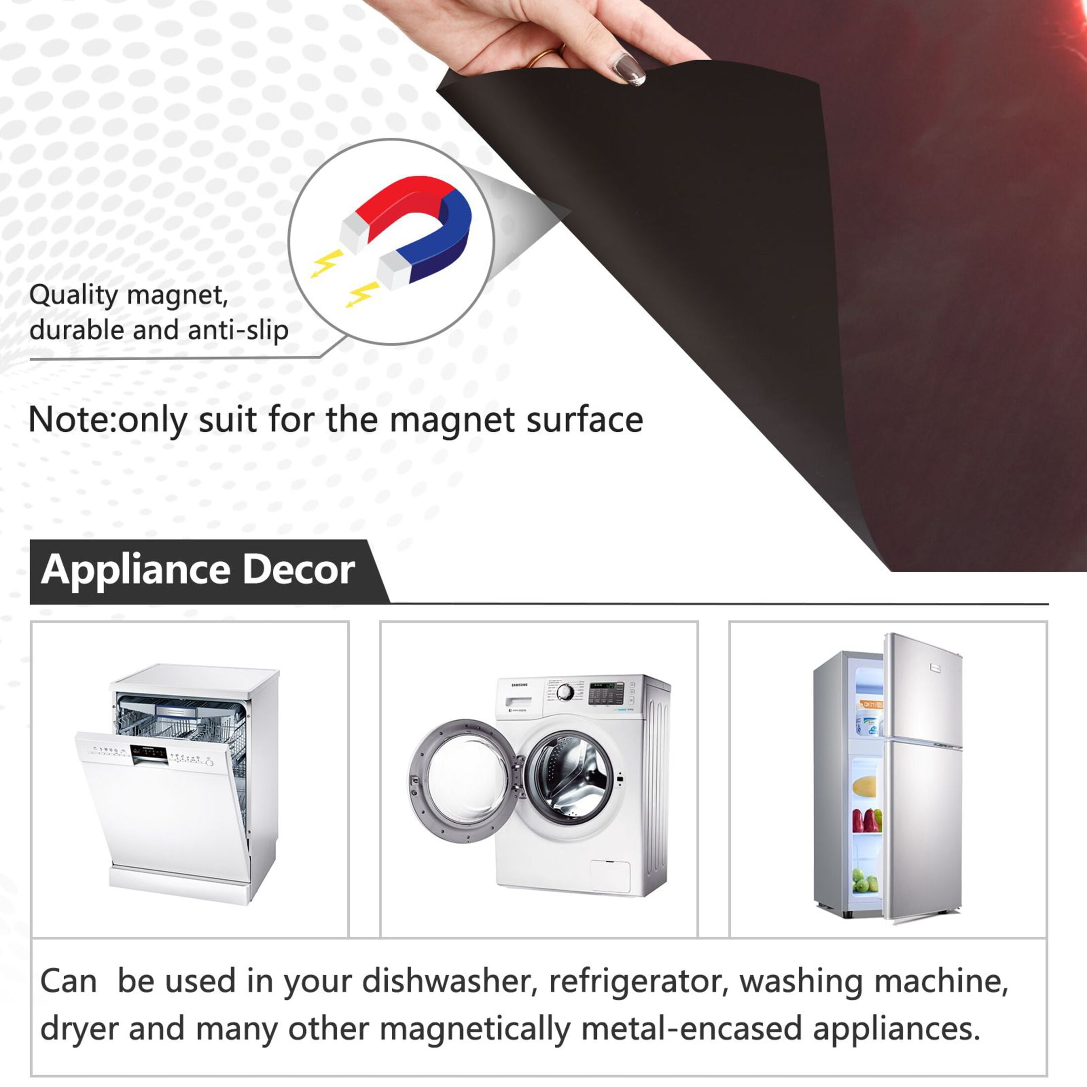 Dishwasher Sticker Magnetic Dishwasher Sticker Magnetic Decorative Sticker Refrigerator Sticker Dishwasher Decorative Stickers Red Sun