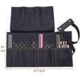thumbnail image 3 of Estuches para tijeras de estilista, bolsa para herramientas de salón, organizador enrollable de tela suave, 3 of 4