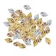 thumbnail image 4 of 100x abalorios de hojas , hojas de , decoración de ropa, artículos para la cabeza, colgantes, para hacer joyas DIY, pendientes,, 4 of 9