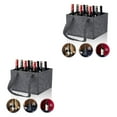 thumbnail image 1 of Justharion Porte-Bouteille de Vin Universel en Feutre Durable et Anti-Rayures pour Amateurs de Vin Rouge Rouge Champagne 2 Emplacements 2Ensemble, 1 of 6