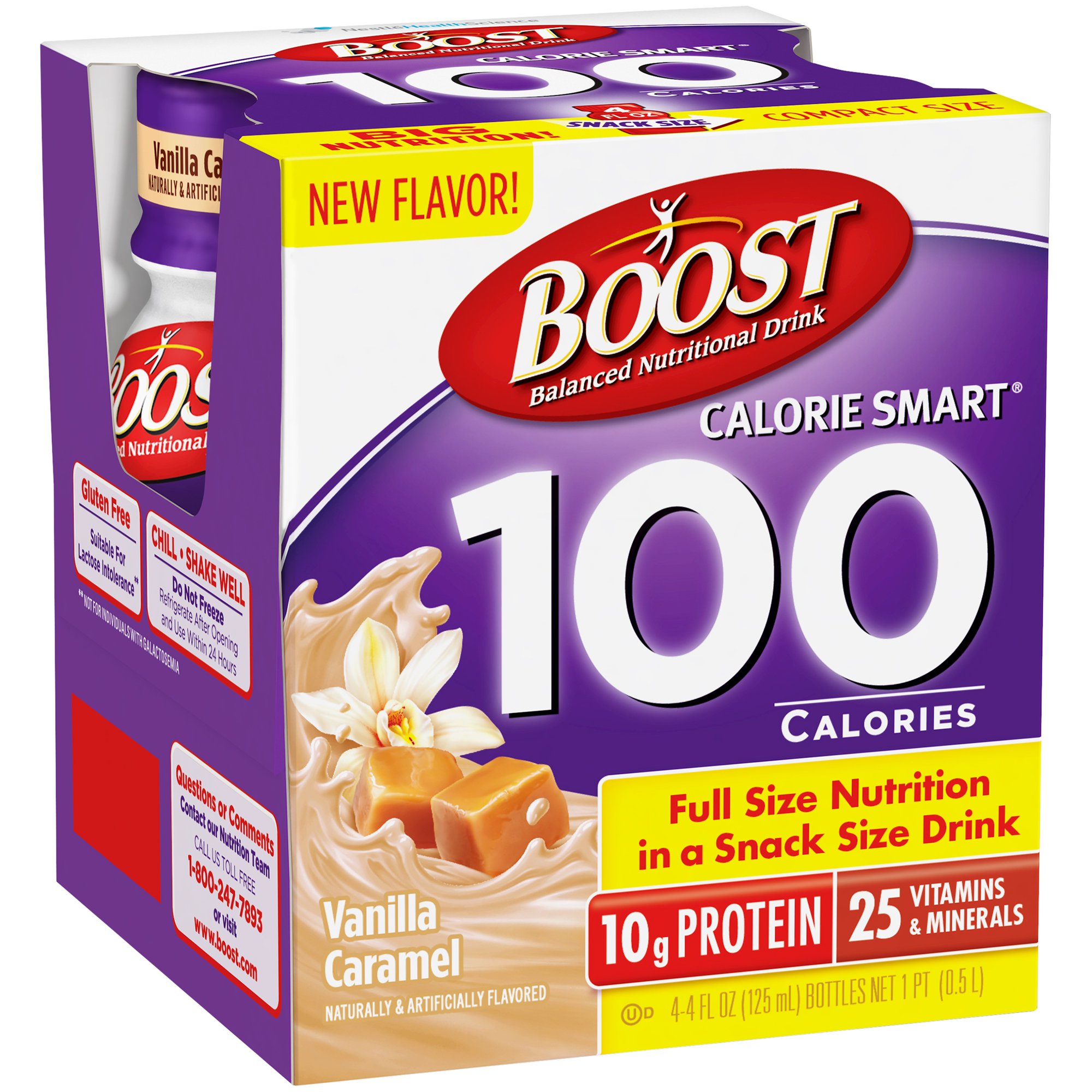 Boost® Calorie Smart® 100 Calories Vanilla Caramel Balanced Nutritional Drinks, 4 fl oz, 4 count