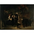 thumbnail image 2 of Johan Fredrik Höckert 24x19 Gold Ornate Framed and Double Matted Museum Art Print Titled - The Fire at the Royal Palace, Stockholm, May 7th, 1697 (1862-1866), 2 of 4