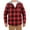 Red, variant on Meichang Mens Fleece Jackets Casual Plaid Hoodies Streetwear Button Down Shirt Jacket Regular Fit Long Sleeve Lightweight Jacket