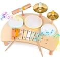 thumbnail image 1 of Set de instrumentos musicales Rmischolar Kids Drum 1-3 años, 1 of 7
