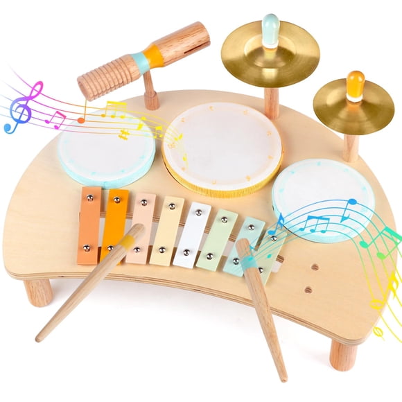 Set de instrumentos musicales Rmischolar Kids Drum 1-3 años