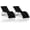 Black, variant on Senfot Patio Chaise Lounge Set of 2 with S-Shaped Ergonomics, Aluminum Loungers for Pool, Garden, and Beach - Black