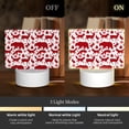 thumbnail image 3 of Kdxio red plaid Moose Bunny bear Rectangular Acrylic Night Light Acrylic Sleep Night Light Friend Gifts for Birthday Gifts for Women Teens Boys Girls, 3 of 9