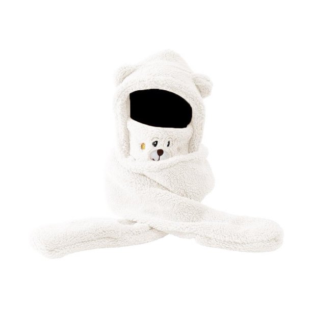 CAIROYAR Gorro de una pieza con cuello de máscara, gorro de peluche, gorro de ciclismo, resistente al viento, nuevo S8