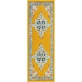 thumbnail image 3 of Unique Loom Parker Collection Area Rug - Merakli (2' x 6' Runner Yellow/Brown), 3 of 13