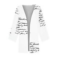 thumbnail image 4 of Sakmal White Coats for Women Plus Size Long Sleeve Sleeve Casual Lightweight Cardigan Flowy Graphic Loose Fit Womens Jackets Trendy, 4 of 5