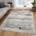 thumbnail image 2 of Rug Branch Contemporary Abstract  Grey Beige Indoor Area Rug - 6x9, 2 of 8