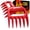 Red, variant on Mountain Grillers Bear Claws Meat Shredder - Durable Meat Claws For Shredding Pulled Pork, Chicken, Beef - Heat-Resistant BBQ Meat Claws For Grilling And Smoking - Ergonomic Handle - 2 Pack, Red