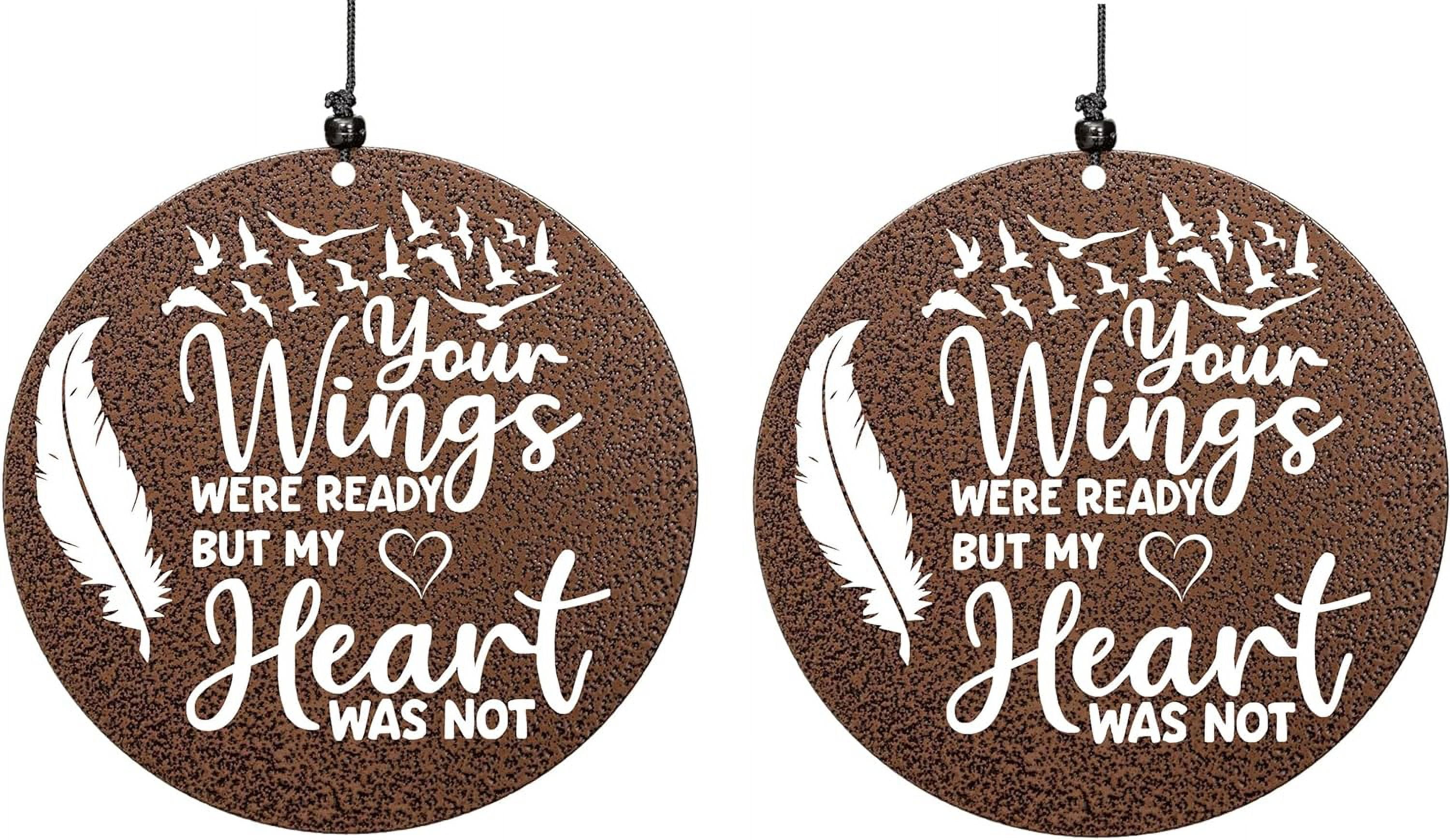 Memorial Wind Chimes for Loss of Loved One Rememberance Gifts for Loss of Dad Mom Wife Husband Daughter Large Angel Windchimes Garden Patio Home Décor