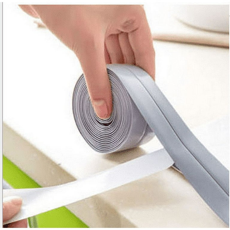 Yosoo PVC Waterproof Sealing Tapes,Self Adhesive Waterproof Sealing Tape  Edge Protector for Kitchen Countertop,Sink,Bathturb,Toilet,Gas Stove and  Wall