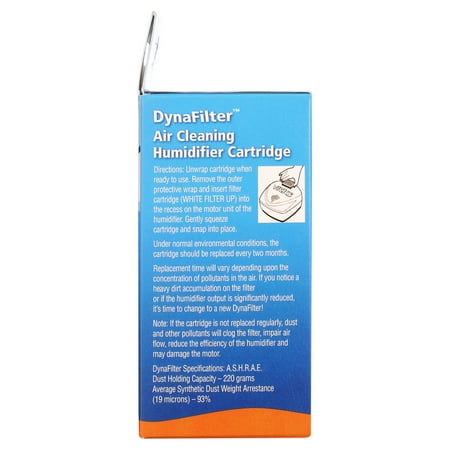 Protec DynaFilter Air Cleaning Humidifier Cartridge, 3 Pack