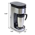 thumbnail image 2 of Kenmore Single Serve K-Cup Coffee Maker with Travel Mug Black, 2 of 5