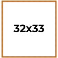 thumbnail image 2 of 32x33 Honey Brown Real Wood Picture Frame Width 0.75 inches | Interior Frame Depth 0.5 inches |, 2 of 8