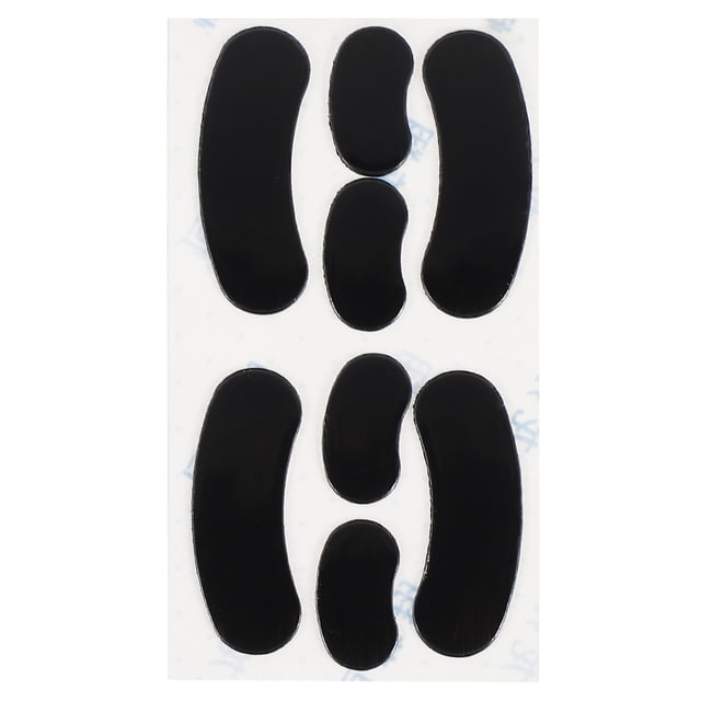 Shisuyan 2 Sets Mouse Feet Pad Glide Stick Mouse Board Silicone Black Computer Users