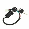 thumbnail image 2 of Interruptor de encendido for motocicleta, 1 x 2 llaves, 4 cables de cobre y goma, ajuste universal for 50, 70, 90, 110, 125, 150, 250 cc, 2 of 6