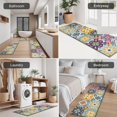 thumbnail image 5 of Multicolor Ethnic Floral Pattern Kitchen Rugs Sets Of 3,Kitchen Runner Rugs Non Skid Washable,Decorative Kitchen Floor Mats for Kitchen,Sink,Laundry,17"x30"+ 17"x47" + 17"x59", 5 of 6