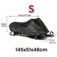 thumbnail image 2 of Snowmobile Cover Waterproof Dust Trailerable Sled Cover Anti-uv Winter Motorcycle Outdoor Black 145, 2 of 5