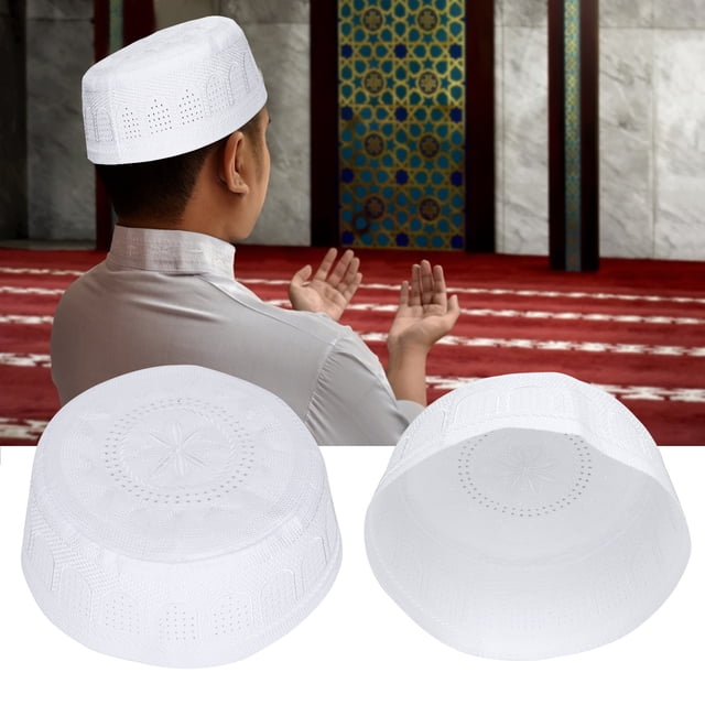 Sombrero Musulmán, Sombrero Bordado Puro Sombreros De Arabia Saudita Sombrero De Oración Musulmana Sombreros De Oración Musulmana Para Uso Diario Para Oración Para