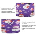 thumbnail image 3 of Collapsible 20" Round Storage Basket with Handles Laundry Hamper Open Storage Bins Cute Cartoon Snowmen Pattern, 3 of 6