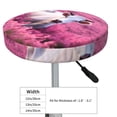 thumbnail image 4 of Haiem Flower Field Cow Cushion Round Bar Chair Seat Cover Bar Chair Cushion Covers Elastic Washable Bar Chair Cover,Protects from Scratches and Stains-12 inch, 4 of 7