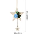 thumbnail image 4 of Cagogo Clearance under $5 Wood Artificial Star-Shaped Wreath Rustic Grapevine Hanging Star Wreath with Small Stars Charm, Wicker Rattan Wreaths Decorated with Roses, Hydrangea Flowers for Home Wall, 4 of 9