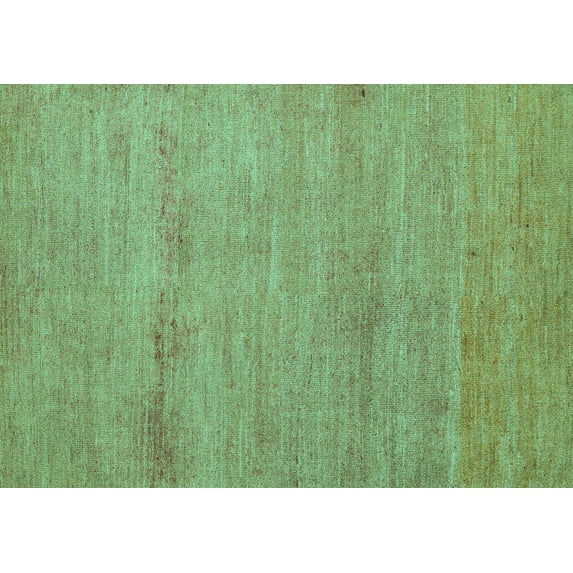 Ahgly Company Indoor Rectangle Abstract Turquoise Blue Modern Area Rugs, 4' x 6'