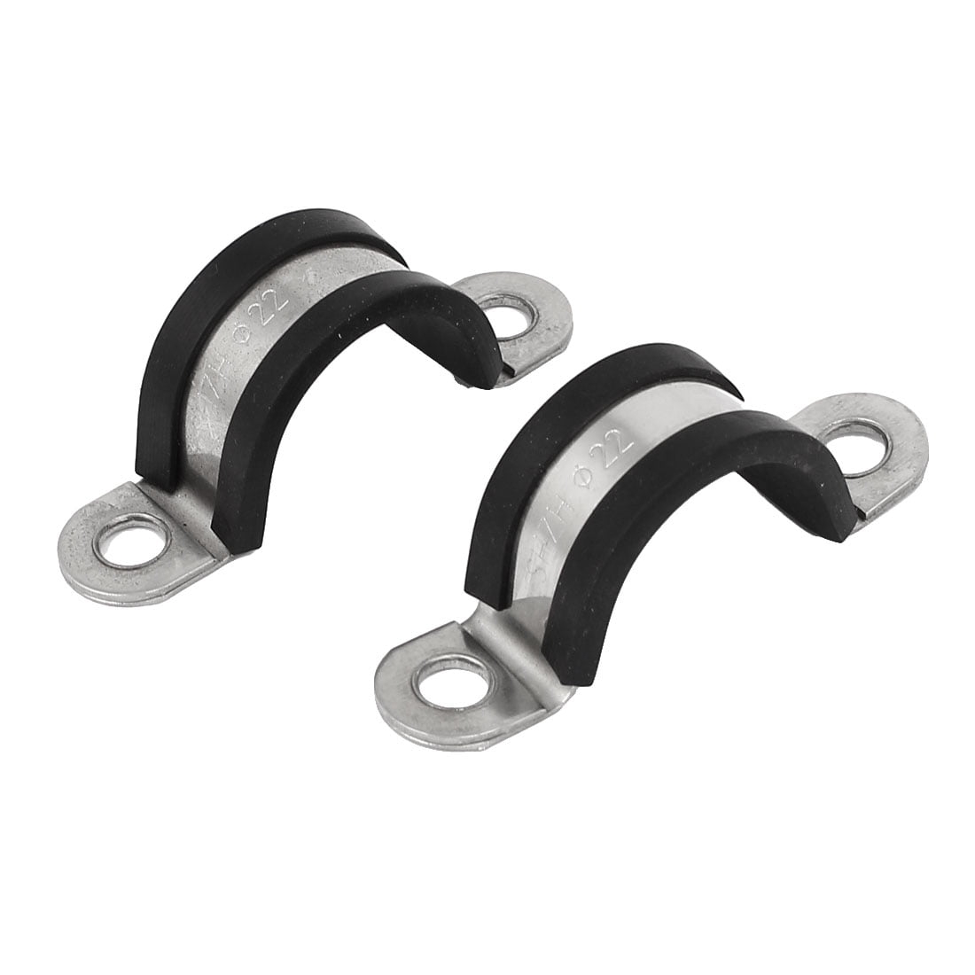 Cable Wire Hose Clamps EPDM Rubber Lined 304 Stainless Steel U Clips