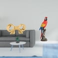 thumbnail image 2 of Asa de mueble,Tirador de latón con forma de lazo para muebles o armario,Figura de loro,Estatua de loro,escultura animal,figura de loro,Adorno de escritorio,estatua de jardín coleccionable, 2 of 8