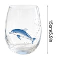thumbnail image 6 of Artisanal Blue Ringed Octopus Glassware,3D Octopuses Stemless Wine Glasses,Handcrafted Marine Animal Bar Glass,Coastal Home Decor Gift for Sea Lovers, 6 of 6