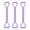 🔥 purple_Hot, variant on ZYXWVU 3 Pack Resistance Bands with Handles Exercise Bands for Home Workout Yoga Pilates Strength Training for Arms Back Shoulders Portable Fitness Set