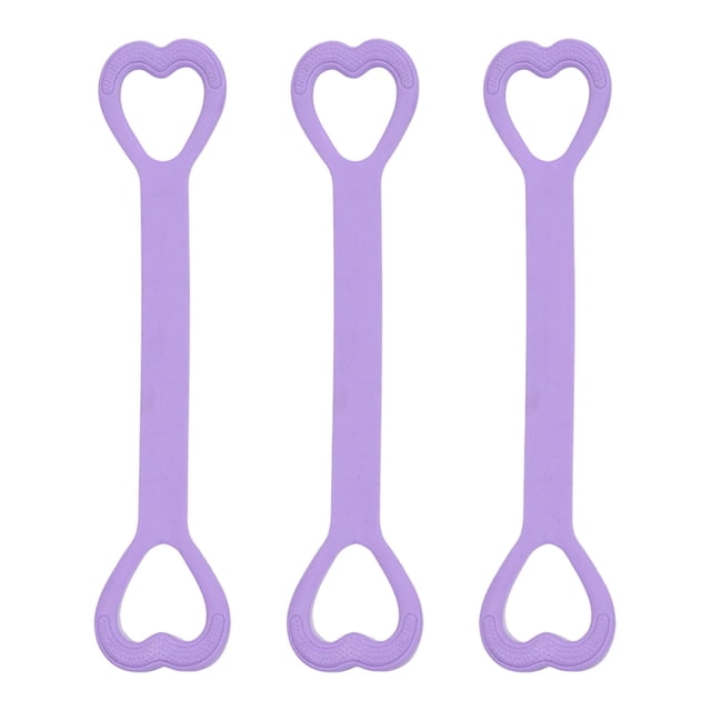 Set de Bandas de Resistencia con Mangos, Paquete de 3, Bandas Elásticas Portátiles para Brazos, Espalda, Hombros, Yoga, Pilates y Rehabilitación